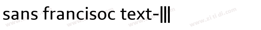 sans francisoc text字体转换
